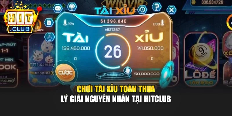 Chơi Tài Xỉu Toàn Thua - Lý Giải Nguyên Nhân Tại Hitclub
