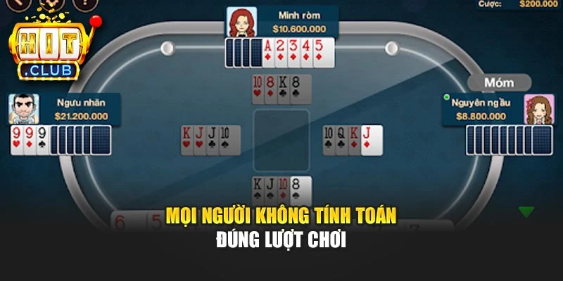 Mọi người không tính toán đúng lượt chơi
